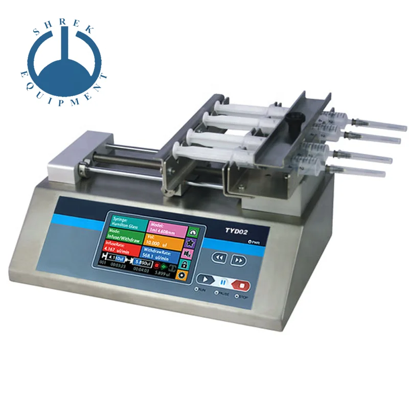 Top quality CE certified TYD02-04 high precision multi-mode laboratory syringe pump