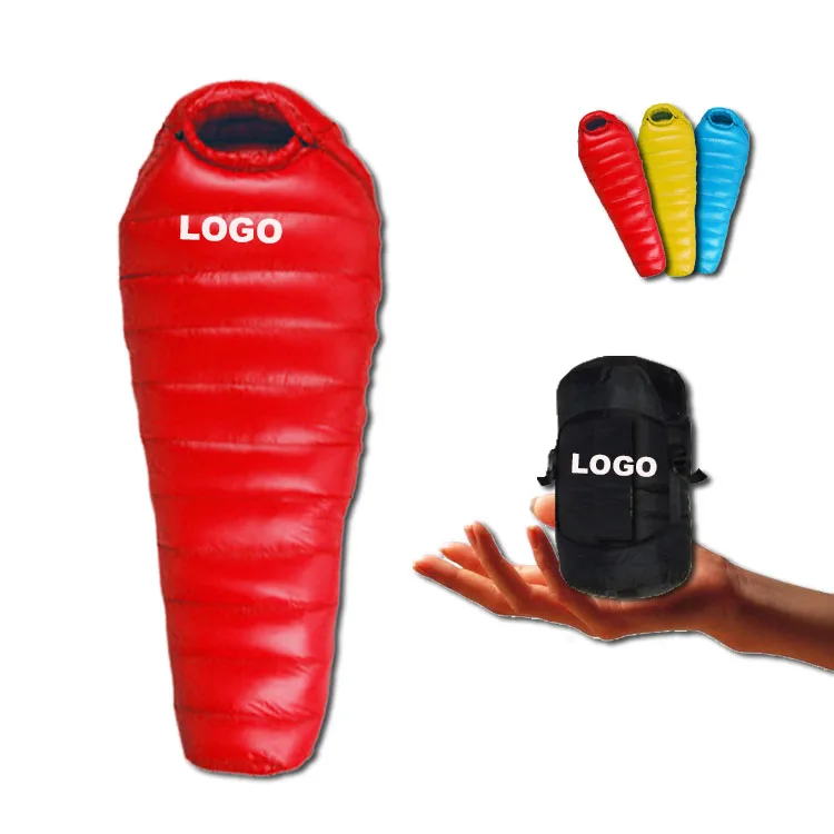 Сверхлегкий портативный зимой на открытом воздухе Взрослых Компактный Один Экологичные 4 сезона поход ношения при температуре не ниже 0 градусов Мумия спальный мешок