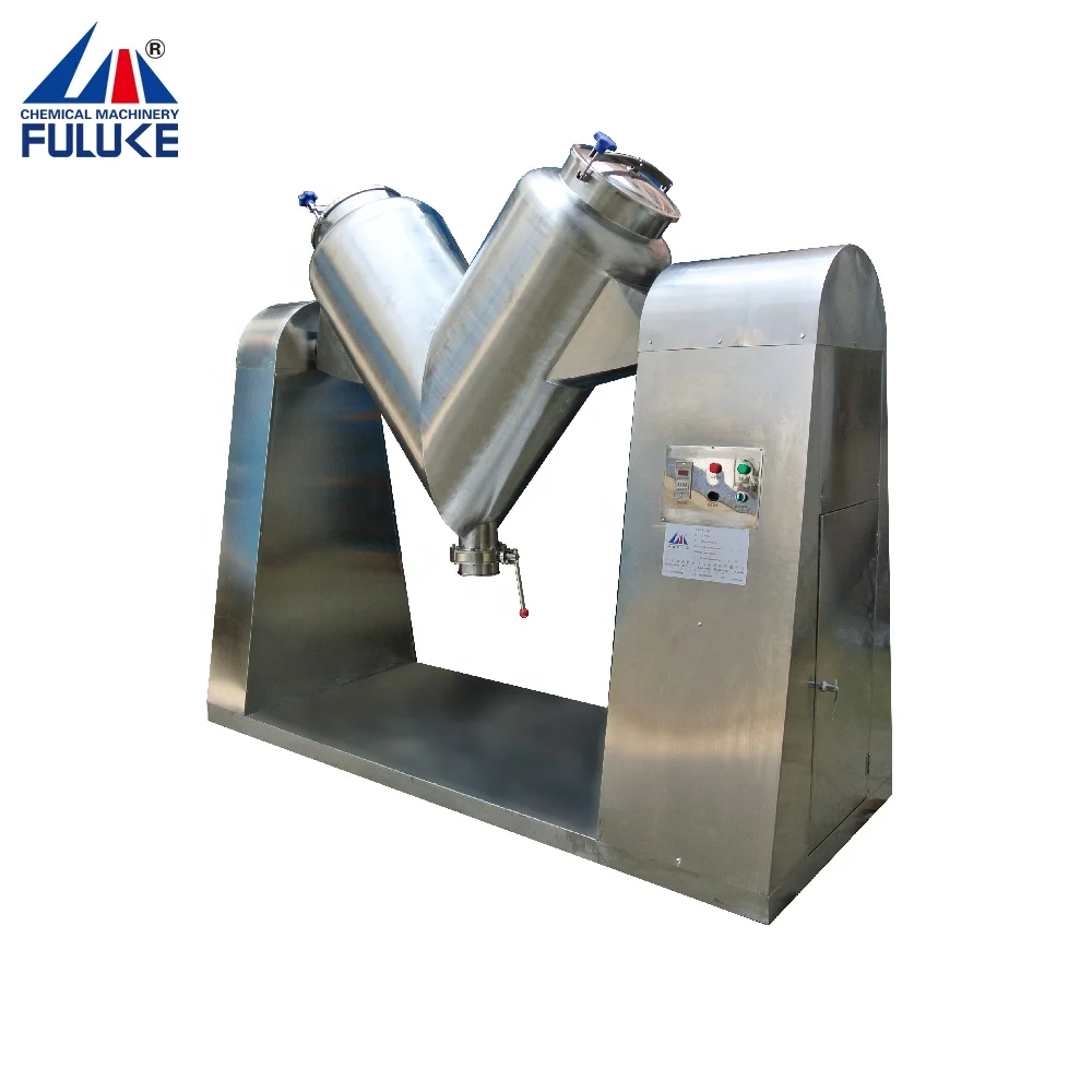 V shampe pharmaceutical powder mixing machine dry detergent mixer for medicine , food ,feed,fertilizer ,fuel ore