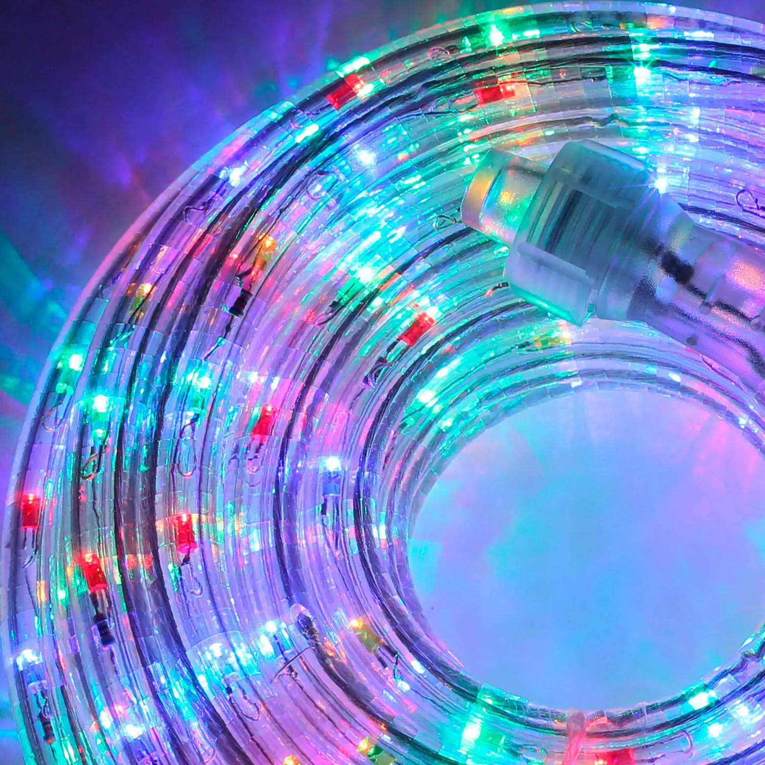 Outdoor 24v input LED rope light IP65 waterproof 100m  IP65 waterproof  13mm round 2 wires 3wires  LED rope light