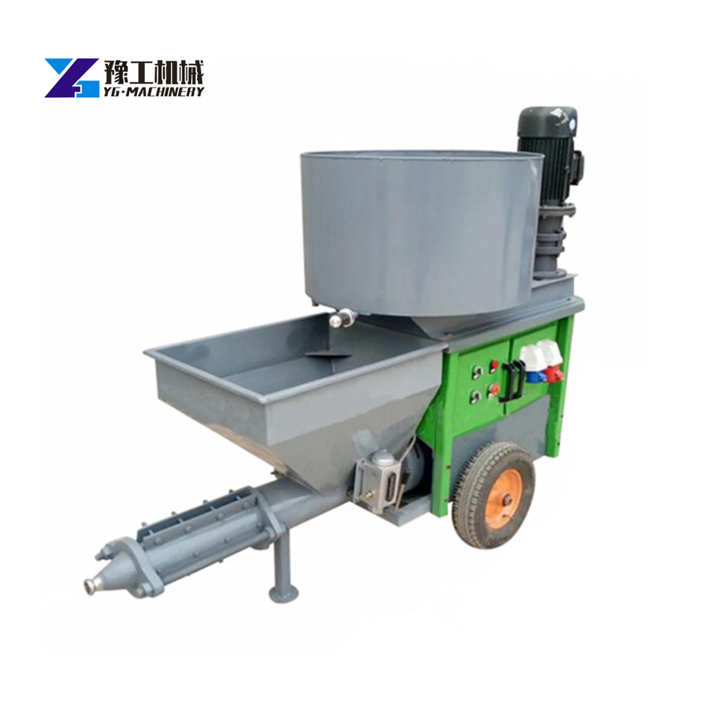 Automatic Wall Plastering Machine Cement Gunite Spraying Machine Cement Gypsum Plaster Machine