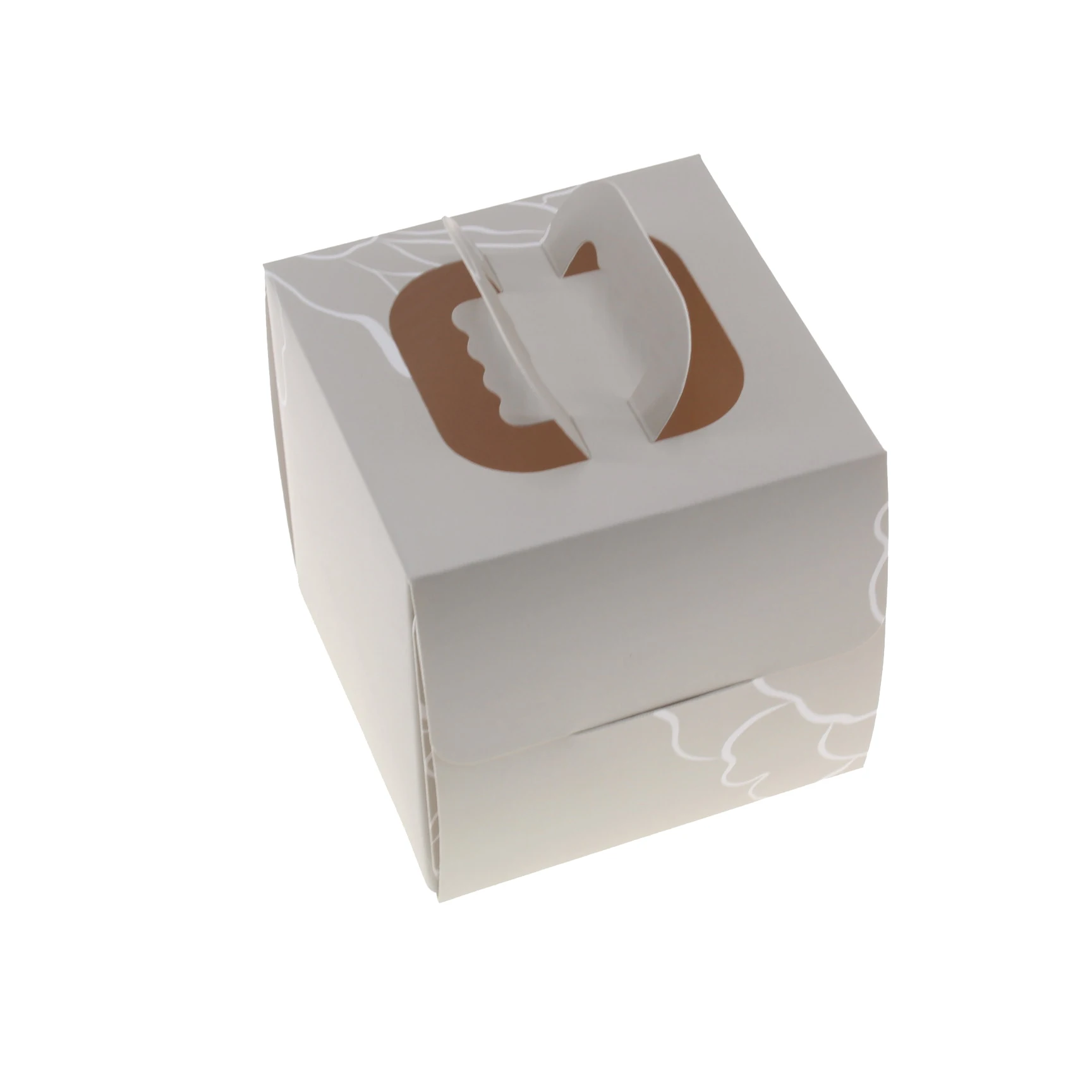Custom Coated Paper Baking Cake Board Packaging Boxes For Biodegradable Small Cookies Baking Paper Packaging Food Box