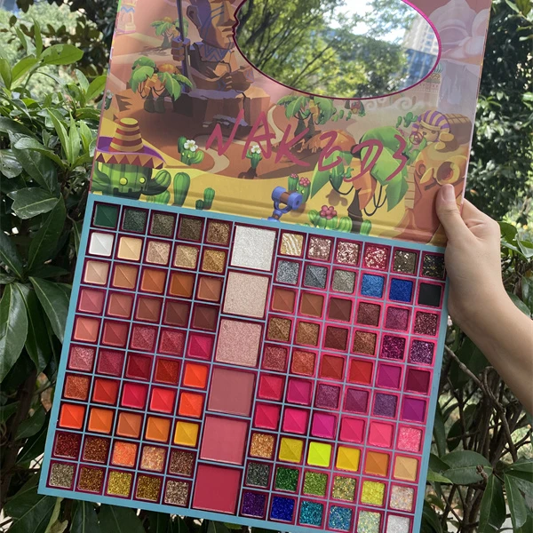 New huda hot sell 99 color  palette professional eyeshadow beauty makeup cosmetics custom logo