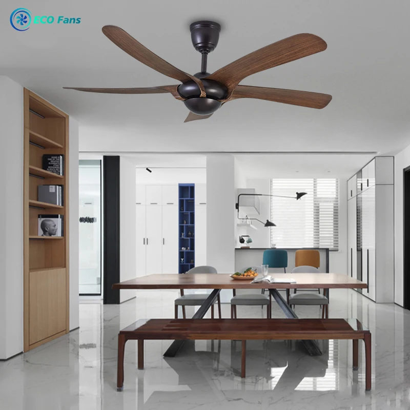 ECO No Light 52 Inch Factory Price Living Room Durable ABS Quiet and Long Lifespan BLDC Motor Modern Ceiling Fan