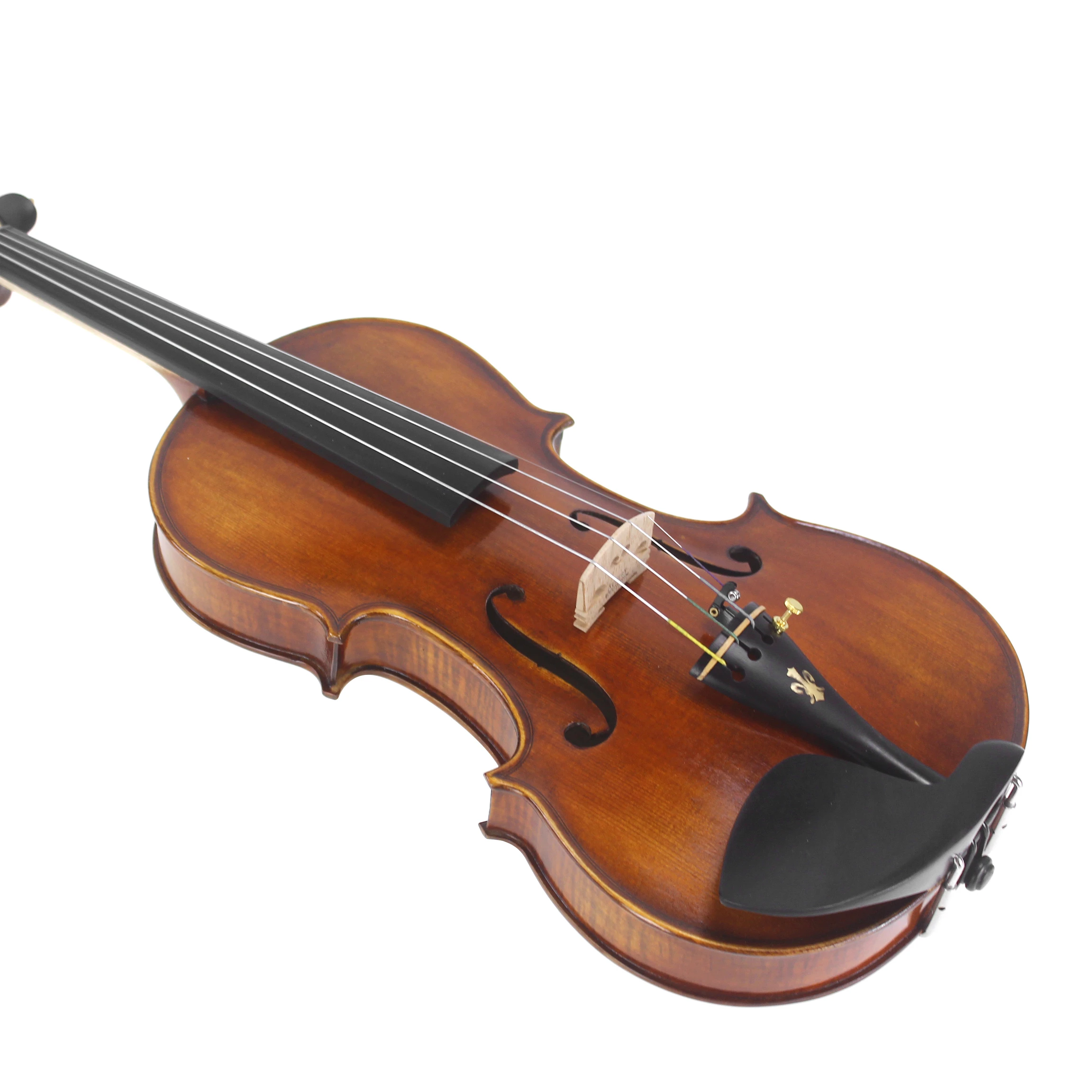 Original manufacturer supply high quality Handmade Chinese Solid Maple Violin Profecional