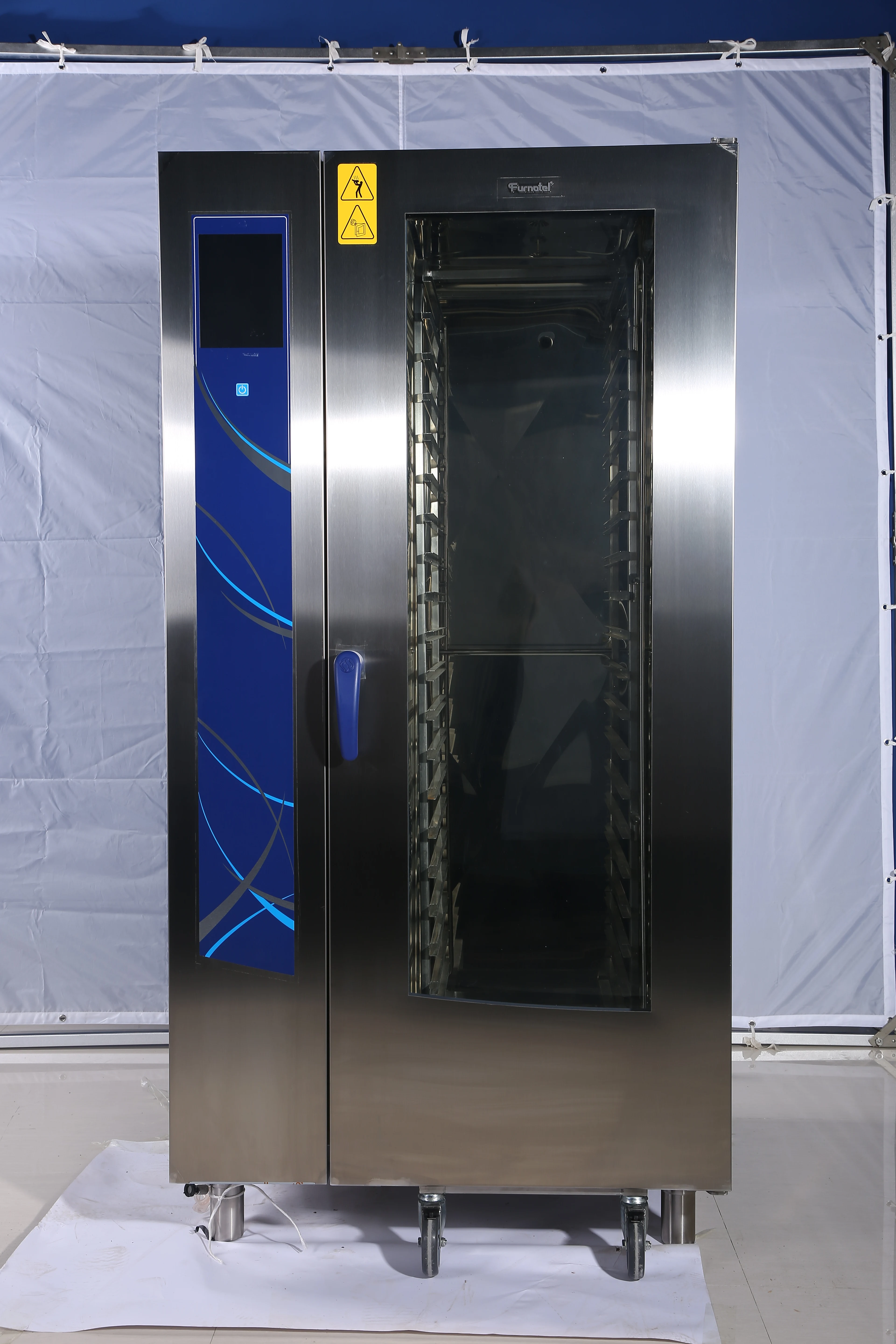 Commercial Catering Equipment Touch Screen 20 Tray Combi Steamer Oven for Bakery and Multi-function