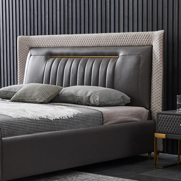 CH8832 new design bedroom set modern luxury ottoman bed set wood hotel beds with storage