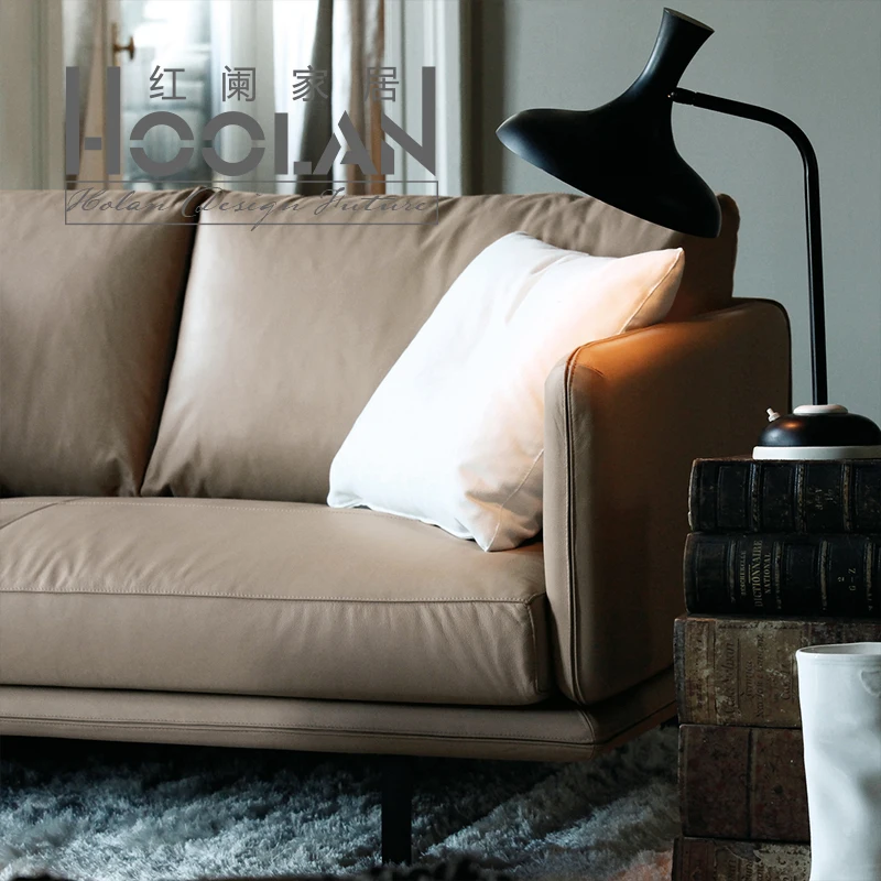 Modern Sectional Sofa European Style House  3 Seater Leather Sofa  Living Room Sofa