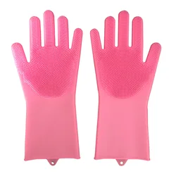 Wholesale Guantes De Silicona Household Kitchen Silicone Washing Gloves For Dish Washing