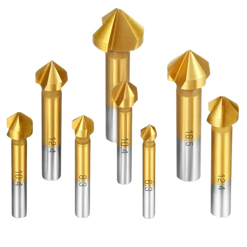 CHINA Herui Titanium Coated 5-50mm HSS Best Drill Bit Countersink for Wood Metal Drilling
