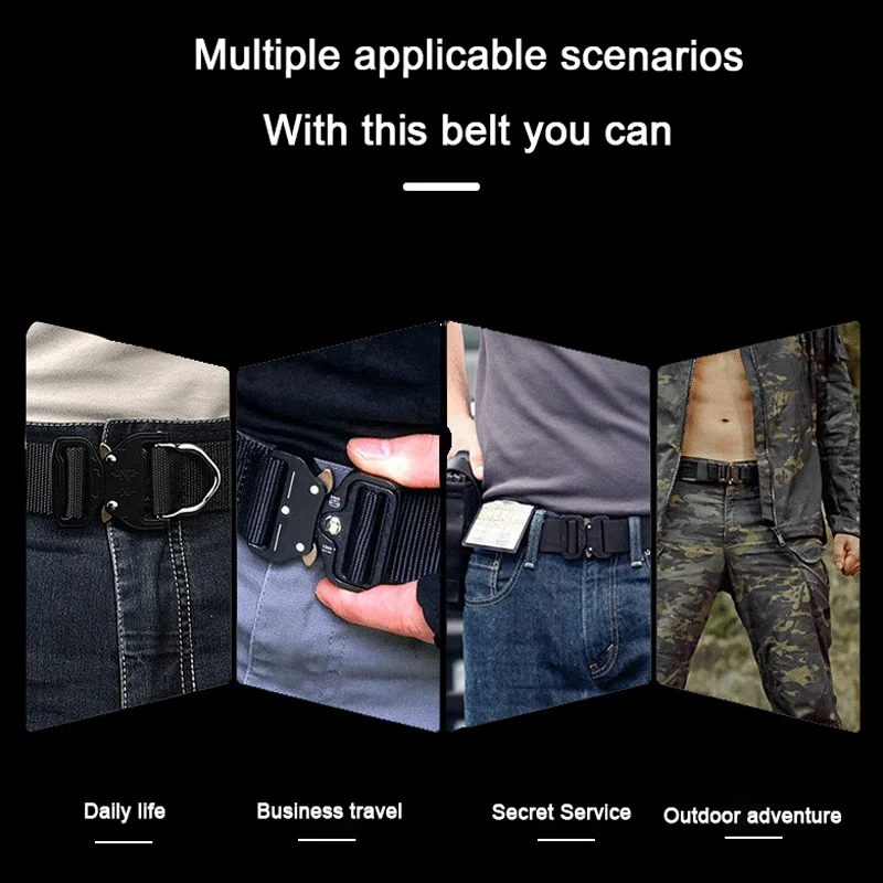 Amazon Hot Sale ZS001 Outdoor Tactical Heavy-Duty Adjustable Tactical Military Belt