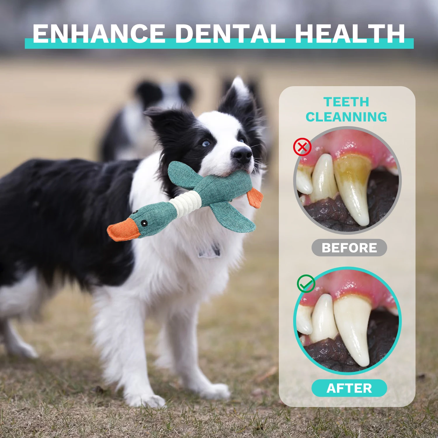 CE/BSCI Wild Goose Oxford Fabric Plush Interactive Dog Pet Toy