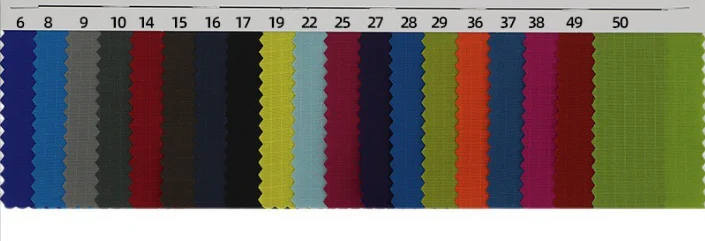 IN STOCK 100%N 210D Nylon Oxford Ripstop fabric with PU coating waterproof Plaid Genre of Fabric