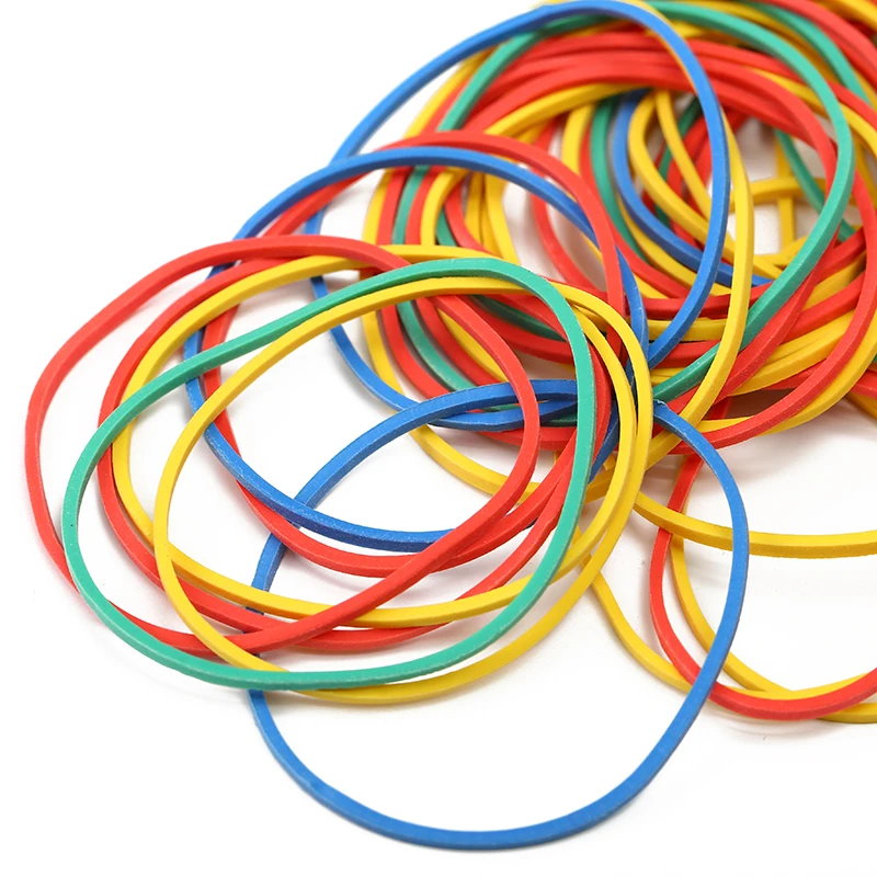 Best quality color elastic synythetic rubberbands rubber band for money packaging