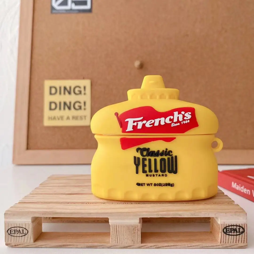 Yellow Mustard Sauce For Airpods Pro Case For Airpod Case Design For Airpods Case