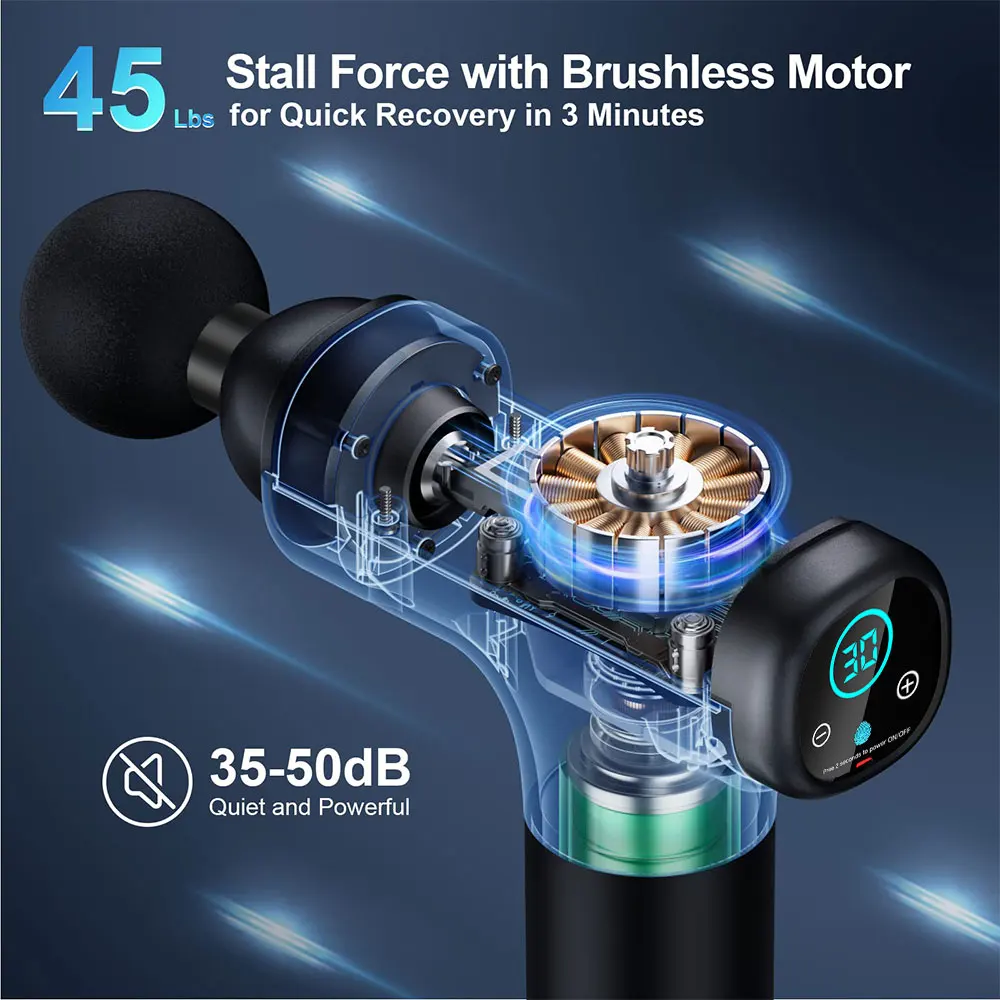 M0885 New Products 2024 Wholesale Price Custom Printing Electric handheld electric massage gun deep tissue percussi China Factor