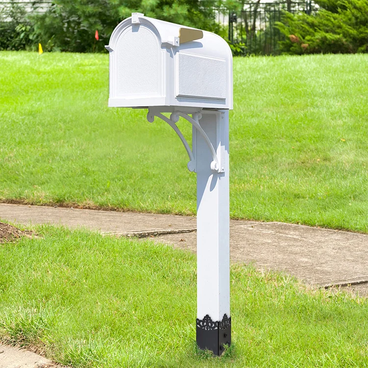 JH-Mech Posts Base Plates Customized Decorative Heavy Duty Outdoor Ground Spike Post Base for Mailbox Fence Stakes