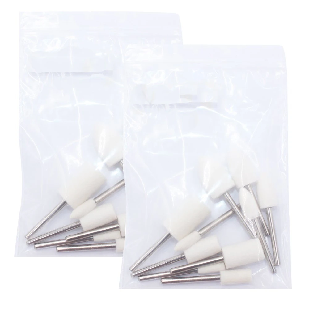 Mounted Mandrel Grinding Bits Accessories Attachment Cotton Buffing Wheels SATC Wool Felt Abrasive Disc High Quality Wool, Metal