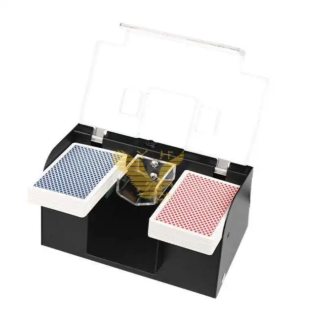 YH 2 Decks USB Electric Playing Card Shuffler Machine Automatic Poker Shuffler Casino Blackjack Shuffler