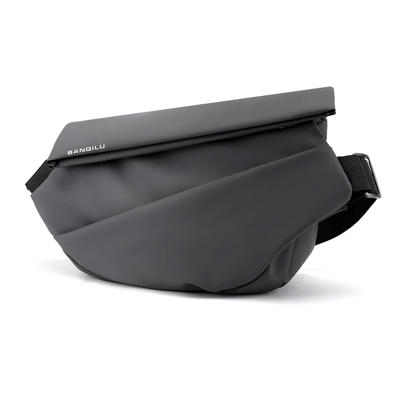 Waterproof Chest Pack for Men Crossbody Bag with Magnetic Buckle Multi Compartments Anti-Theft Chest Bag