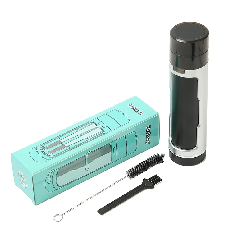 Custom Logo Newest Manual Plastic Herb Spice Flower Funnel Filler Smoking Accessories Tobacco Grinder With Storage Case