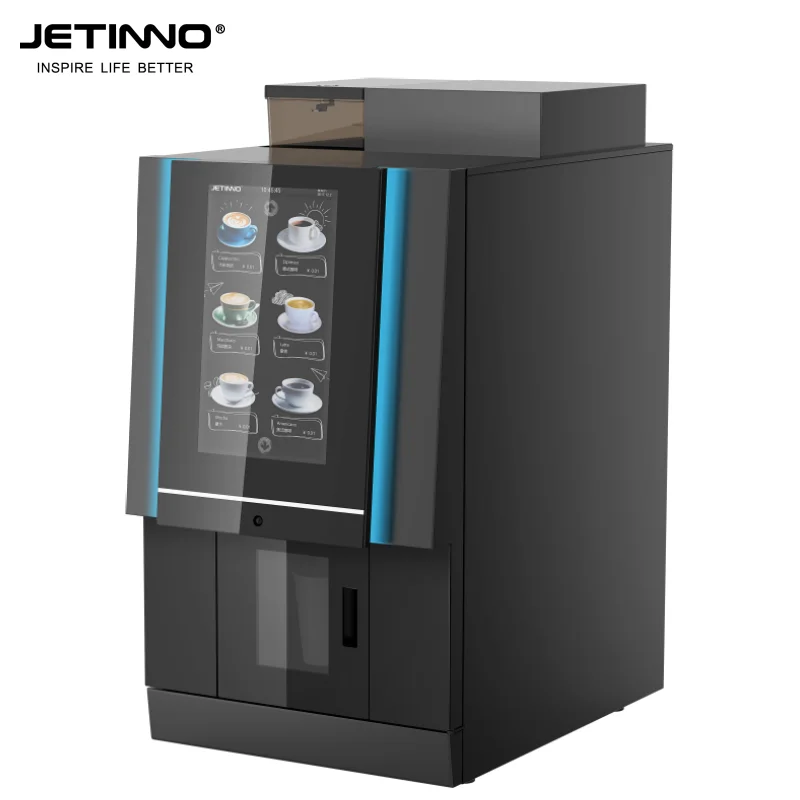 Небольшой автомат для продажи кофе Jetinno JL40 с диспенсером бумажных стаканчиков