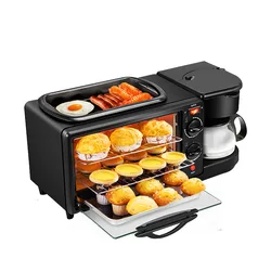 Factory Wholesale Home Toaster Sandwich Electromechanical Oven Toaster 3 in 1 Breakfast Machine
