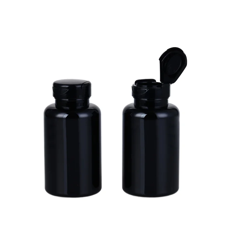 Flip Top Cap Pet Bottle Case for 200ml 250ml 300ml Medicine Pill Capsule Counting Bottle Filling Machine for Packing Use