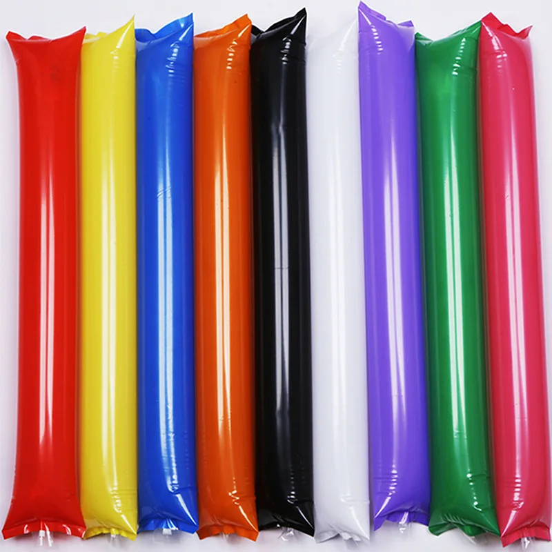 Custom Logo 2024 Europe Football Fans Inflatable Cheering Sticks Thunder Stick Sports Noisemakers