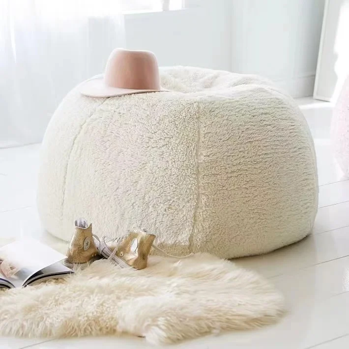 OEM Artificial Fur Faux Fur Sherpa Fabric Bean Bag
