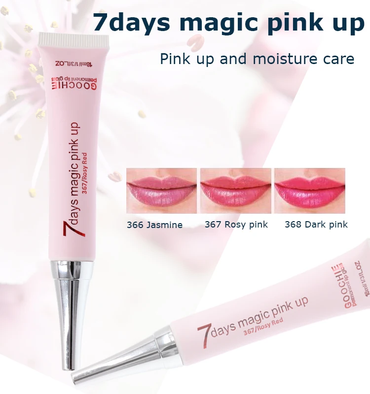 Goochie 7 days magic pink up lip gloss for dark lips