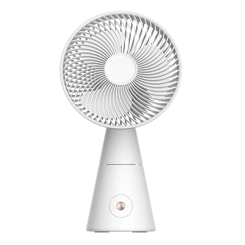 2023 Summer Desk Fan Custom Electric Battery Small With Light Standing Fan USB Portable Rechargeable Mini Lamp Rotate Table Fans