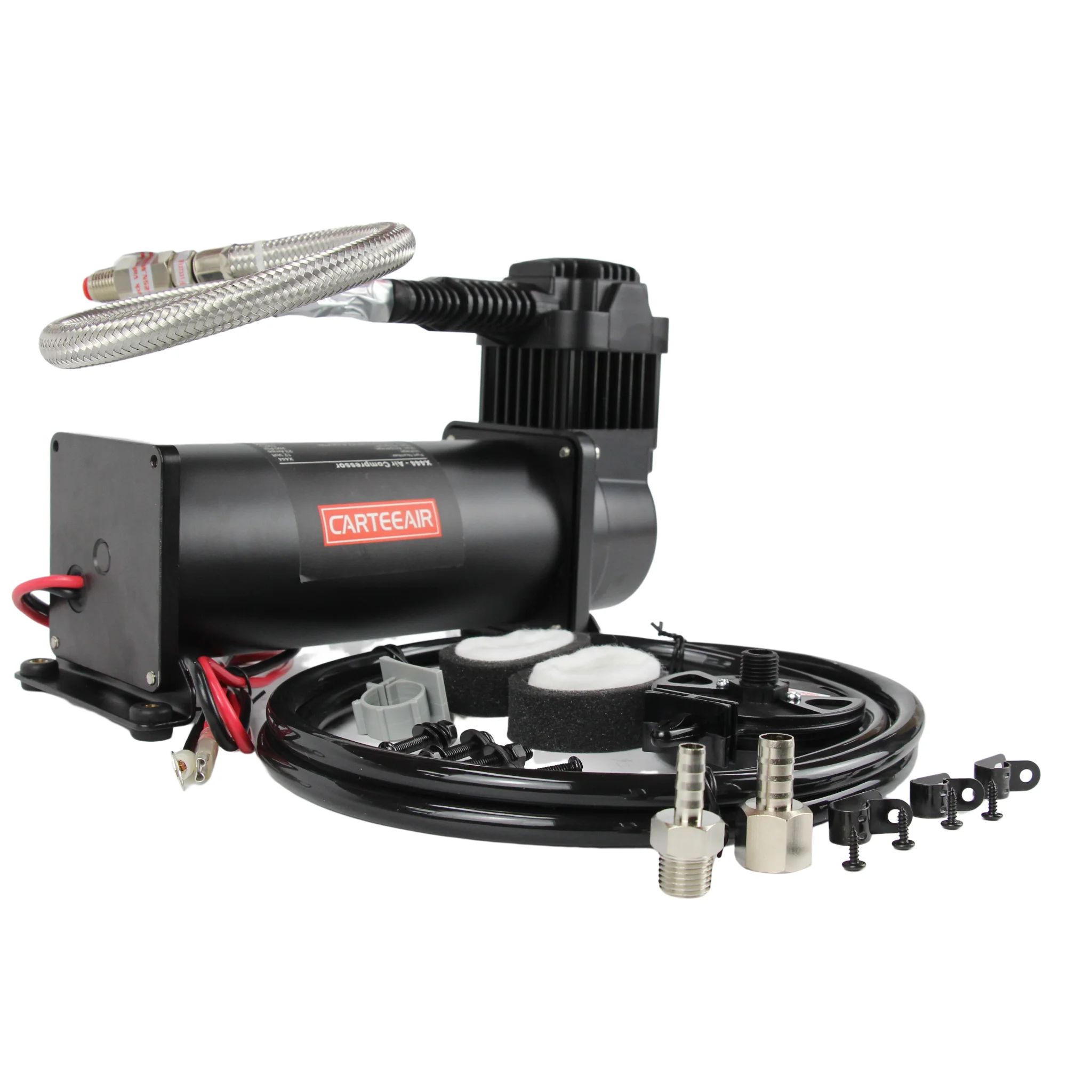 X444C black air suspension compressor  universal air suspension kit for cars   100% @ 100 psi