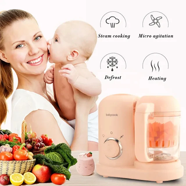 Mini Bady Juice Vegetable Blender Processor Steamer Defrost Smart Baby Food Cooker Maker