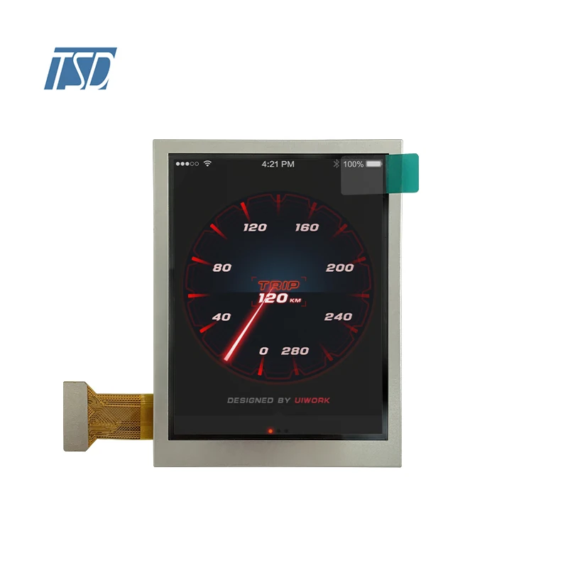 3.5' 3.5 Inch 240x320 Transflective Sunlight Readable Outdoor 6H TN TFT LCD Display