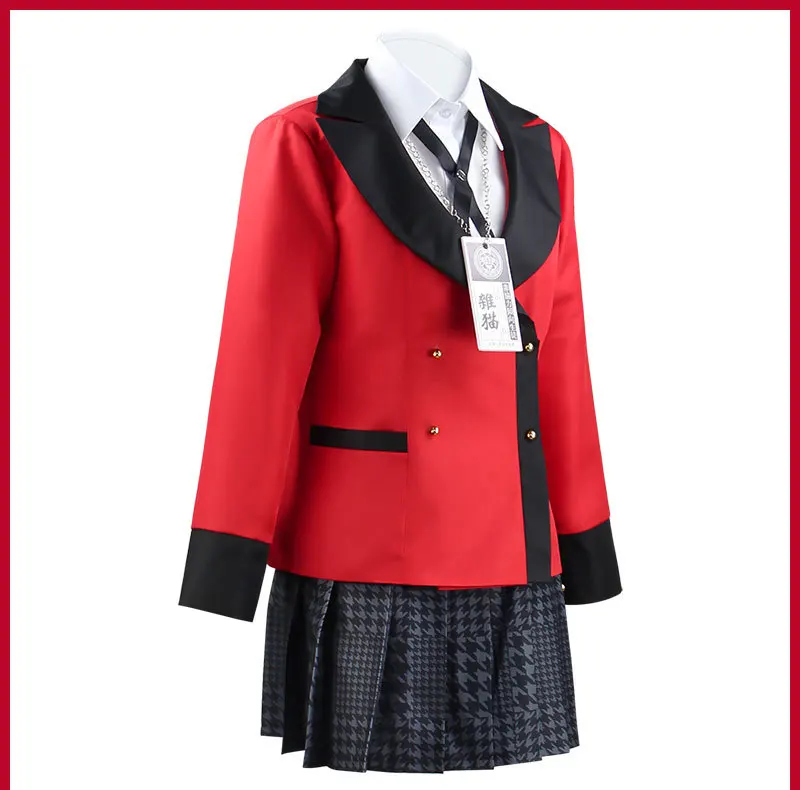 Аниме Косплей Костюм Ecowalson Kakegurui Manyuda Kaede Suzui Ryota косплей мужская женская униформа костюм аниме