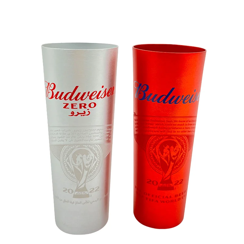 Custom Logo Reusable Color Changing Tumblers Metal Pint Cup 450ml Advertising Aluminum Beer Cups