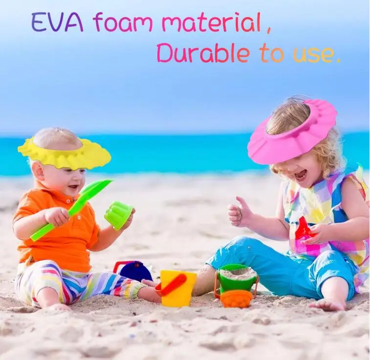 
2020 Moco New Fashion Baby Shower Cap Infants Soft Protection Funny Safety Shampoo Visor Cap for Toddler Children 