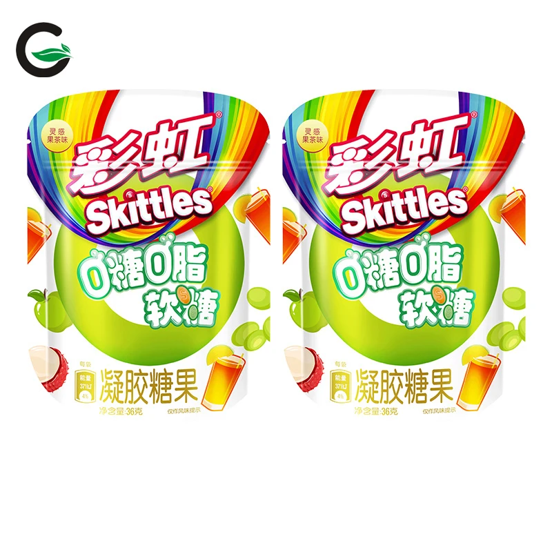 New 36g Skiittle Air Jelly Gummy Candy Flower and Fruity Flavored in Bag Packaging From China