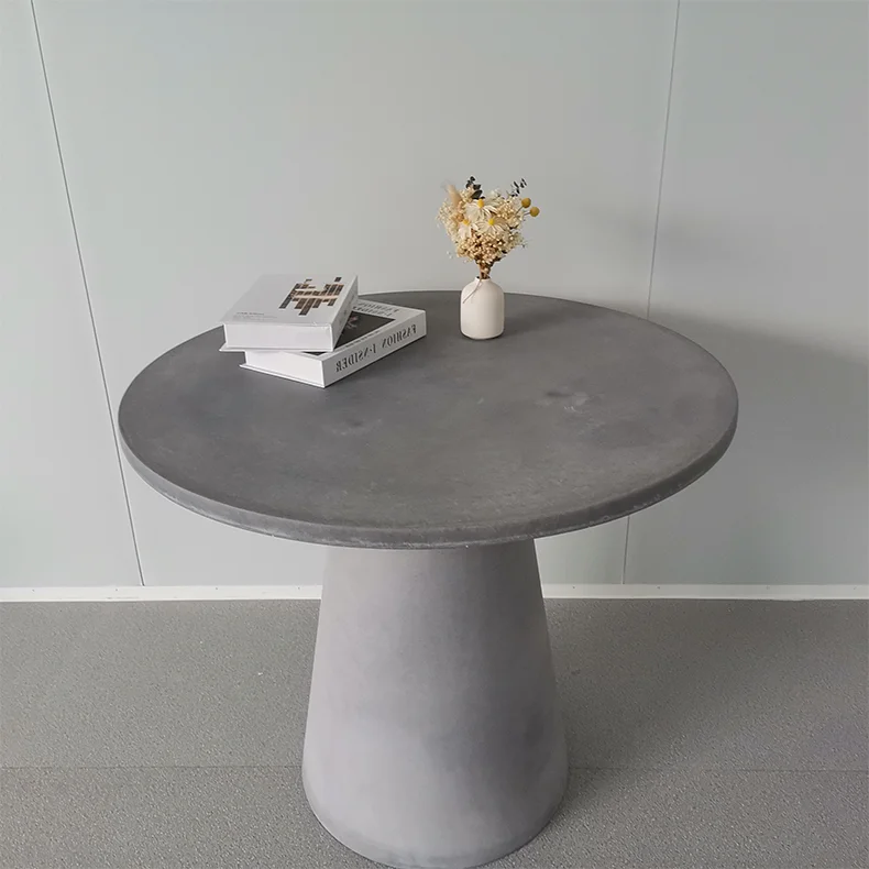 Hot Sale Restaurant Hotel Concrete top Home Furniture Round Dining Table