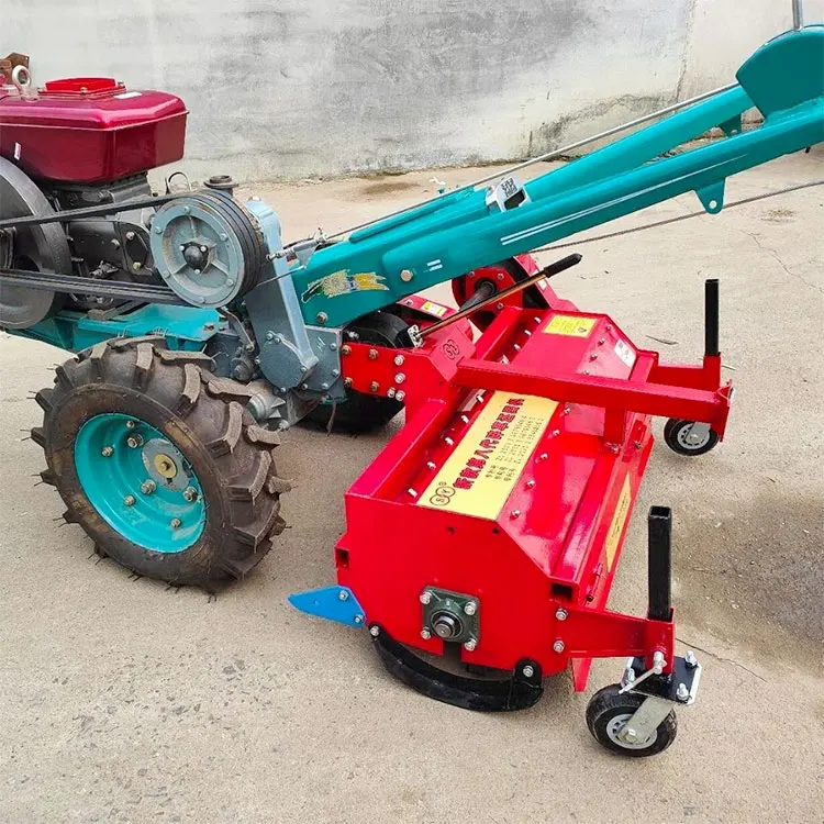 Cheap Farm Orchard Grass Cutter Walk-behind Gasoline Lawn Mowers Wasteland Grass Shredder Customizable