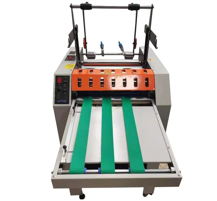 variable frequency speed automatic laminating machine with laminating and pulling 2 in 1