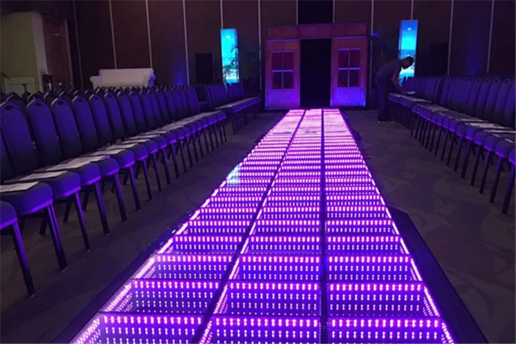2021 hot selling stage 50*50cm pane tile dance floor 3D mirror led dance floor