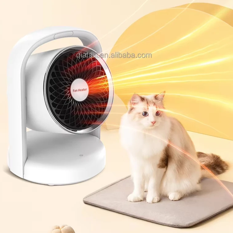 QIATAILI 1500 Вт зимний портативный нагреватель воздуха PTC Настольный Электрический мини-вентилятор с гравитационным автоматическим выключением