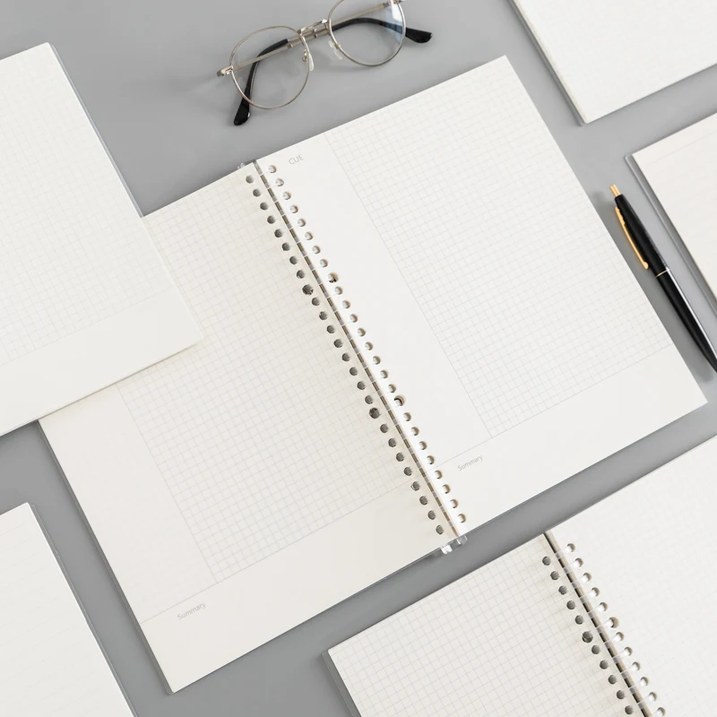 
PP Matte Transparent Cover Loose-leaf Notebook 