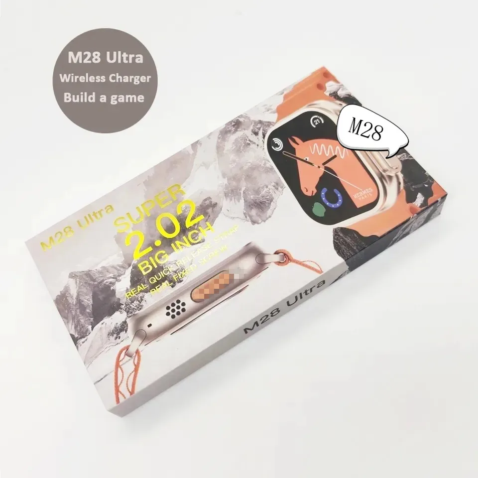 2023 latest smart watch M28 ultra series 8 Reloj Inteligente Wireless Charging Smart Watches