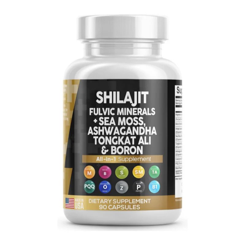 Oem Irish Sea Moss Capsules Complex Sea Moss Advanced Plus Turmeric Extract 95% With Ashwagandha Bladderwrack & Burdock Root