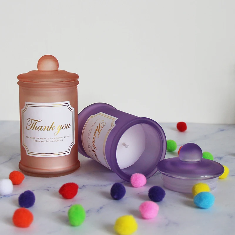 Wholesale Customize Candle Manufacturers Soy Gift Mini Candles Christmas Gift Frost