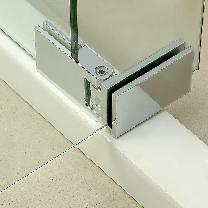 Service Custom Factory Design 2 Panels Simple Easy Stall Corner Swing Hinge Shower Door