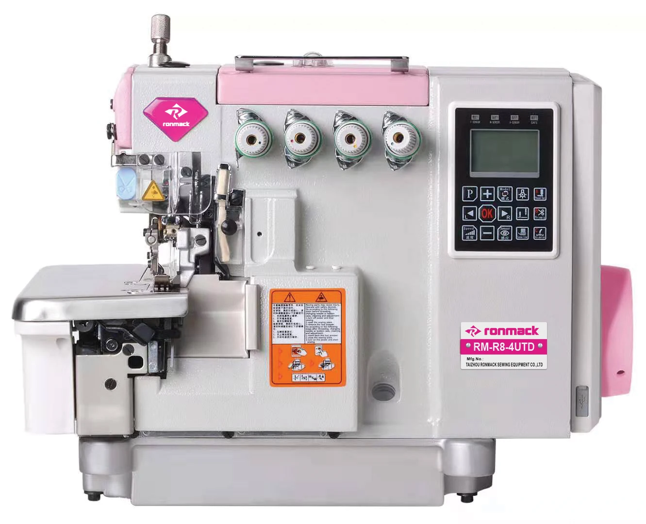 
Rongong RG-R8-4UTD высокая скорость 7000 об/мин Серводвигатель интеллигентая (ый) полностью автоматический оверлок швейная машина 